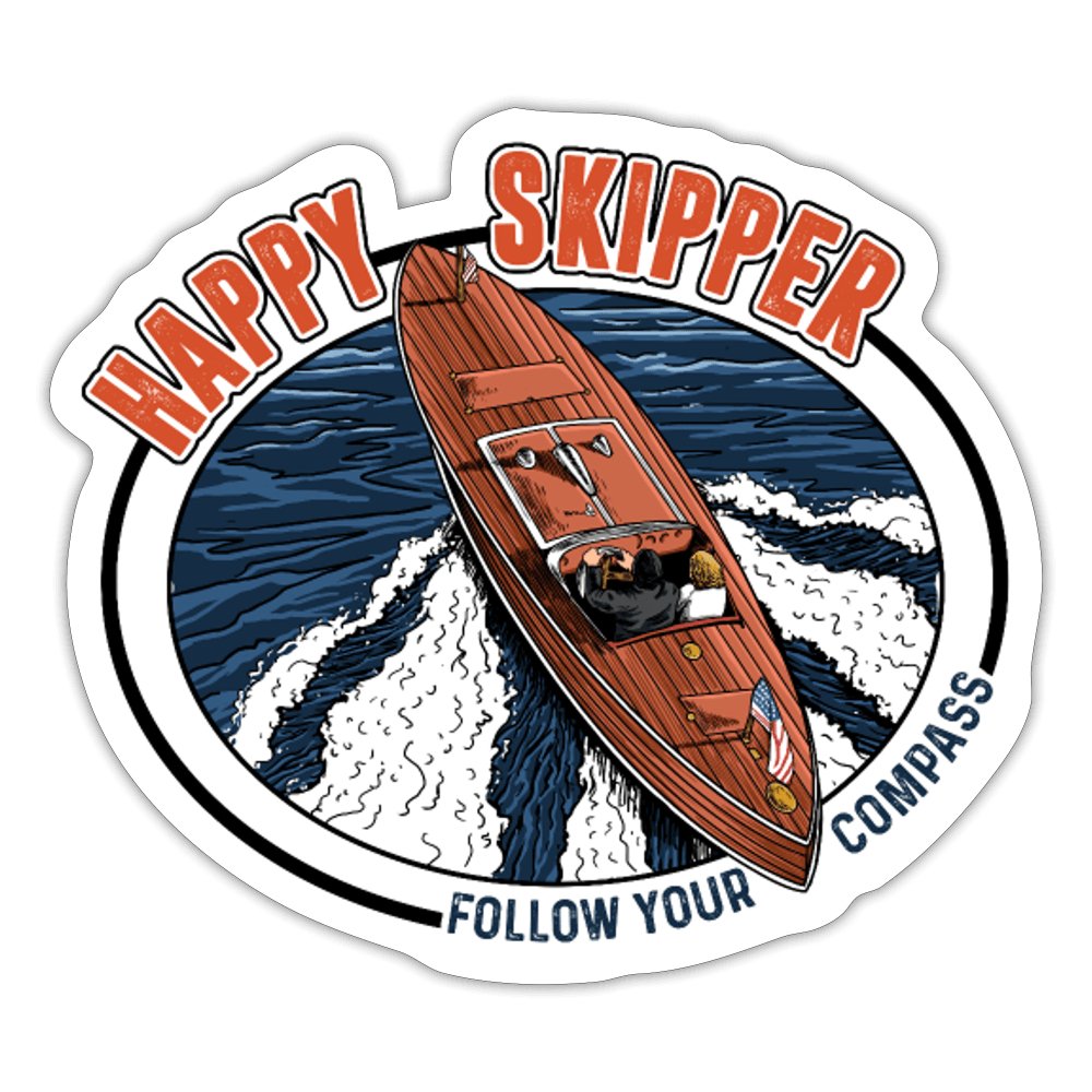 HS Motor Launch Sticker - The Happy Skipper