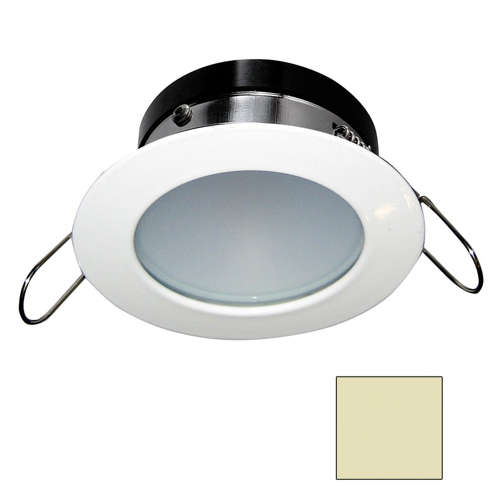 i2Systems Apeiron A1110Z - 4.5W Spring Mount Light - Round - Warm White - White Finish [A1110Z-31CAB] - The Happy Skipper