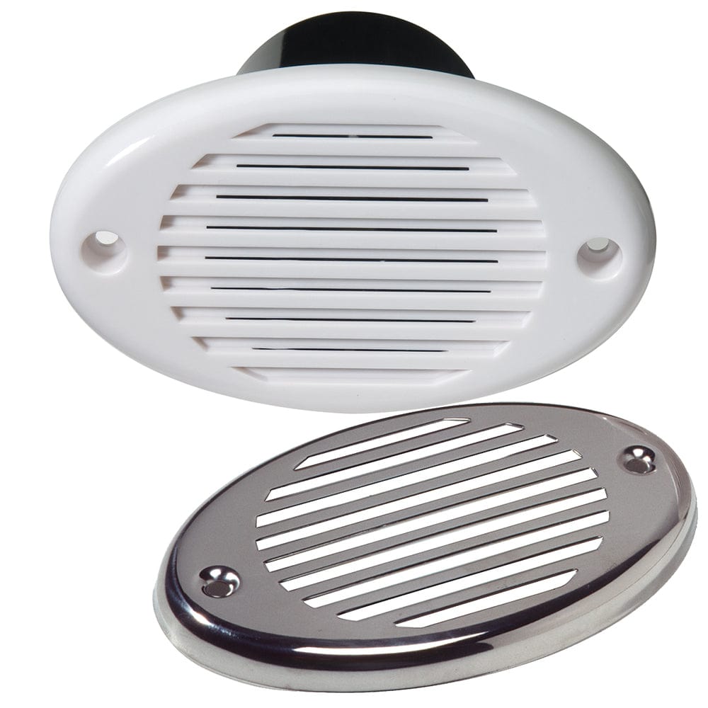 Innovative Lighting Marine Hidden Horn - White w/Stainless Steel Overlay [540-0101-7] - The Happy Skipper