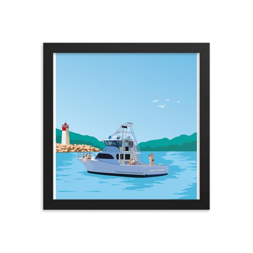 It's Alway a Good Day to be on the Water™ Framed poster - The Happy Skipper