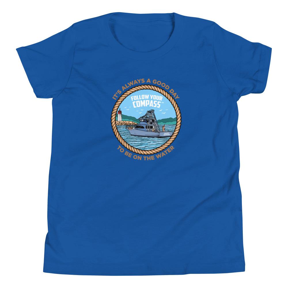 It's Alway a Good Day to be on the Water™ Youth Short Sleeve T-Shirt - The Happy Skipper