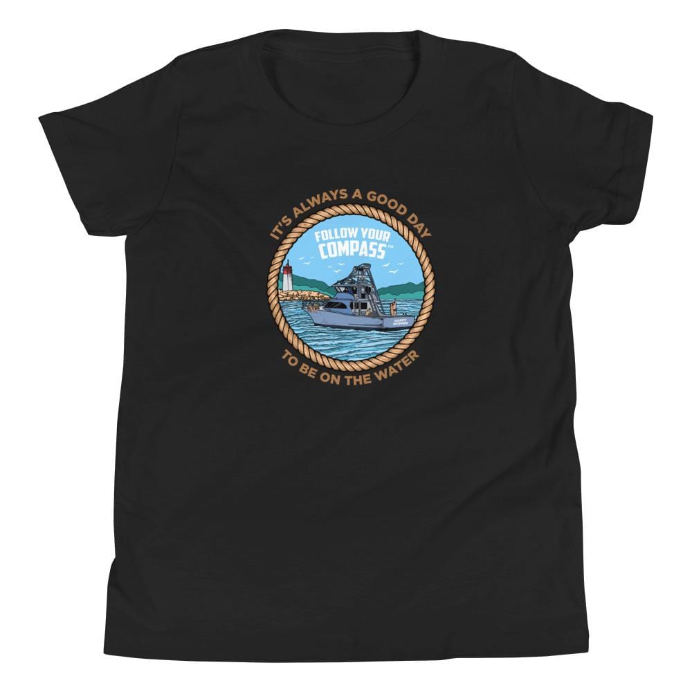 It's Alway a Good Day to be on the Water™ Youth Short Sleeve T-Shirt - The Happy Skipper