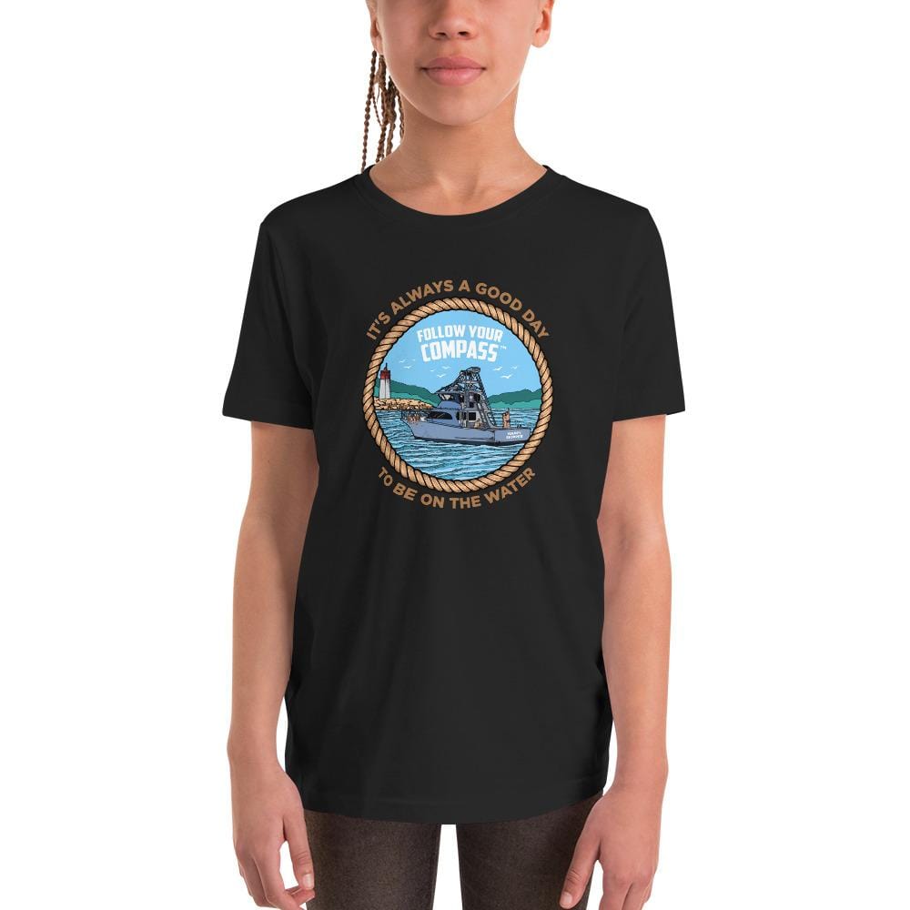 It's Alway a Good Day to be on the Water™ Youth Short Sleeve T-Shirt - The Happy Skipper