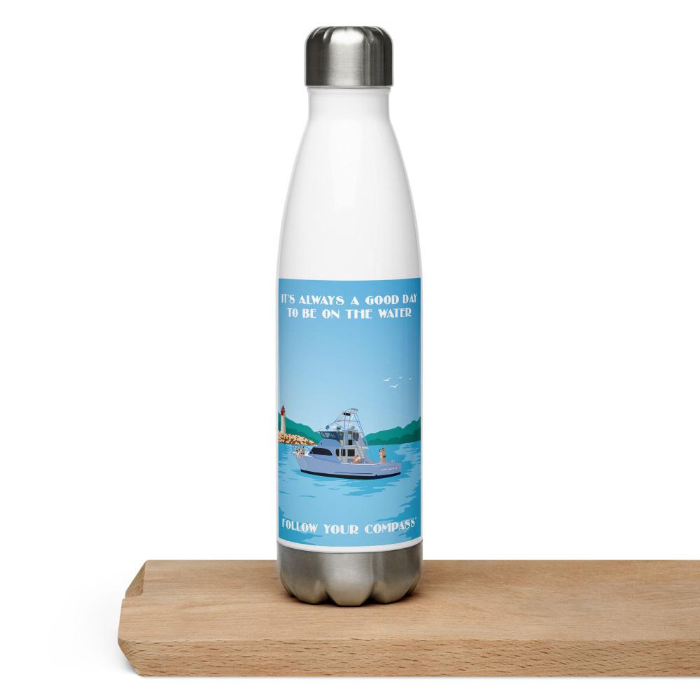 It's Always a Good Day to be on the Water™ Stainless Steel Water Bottle - The Happy Skipper