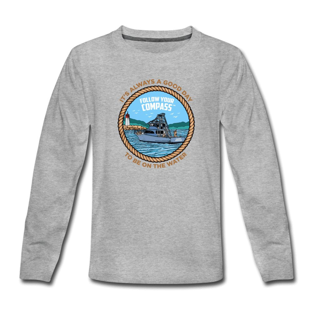 It's Always a Good Day™ Youth Long Sleeve T-Shirt - The Happy Skipper