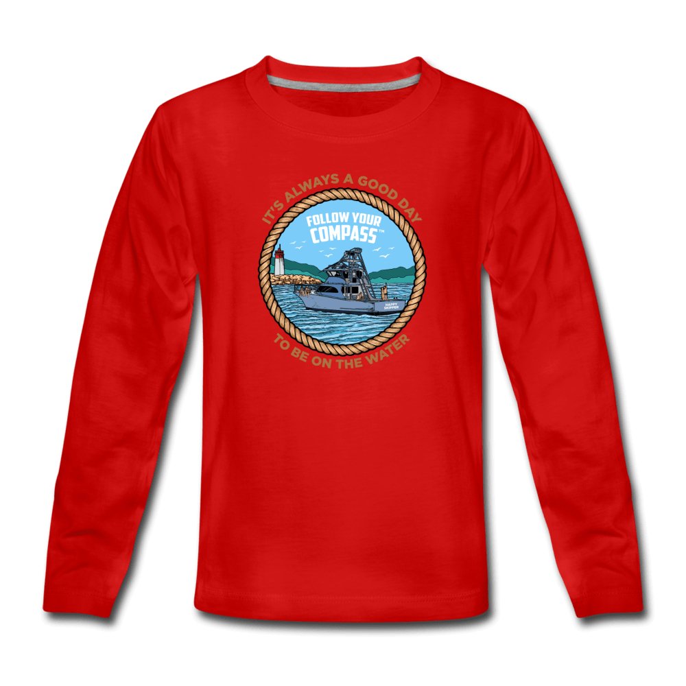 It's Always a Good Day™ Youth Long Sleeve T-Shirt - The Happy Skipper