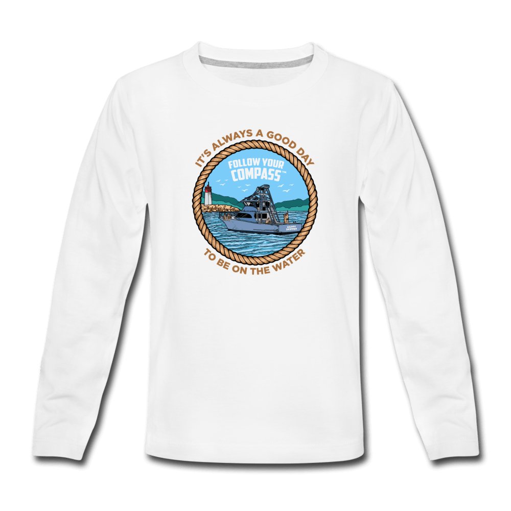It's Always a Good Day™ Youth Long Sleeve T-Shirt - The Happy Skipper