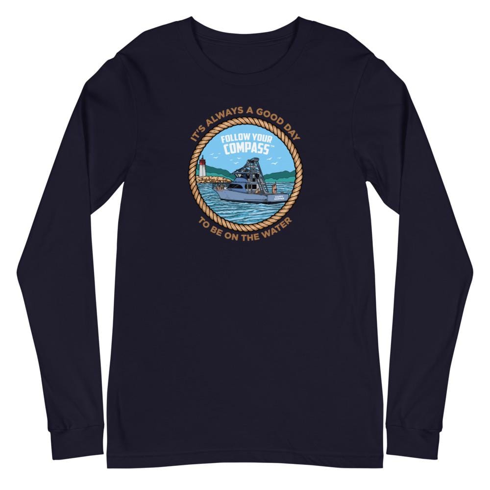 It's Always a Great Day to be on the Water™ Unisex Long Sleeve Tee - The Happy Skipper