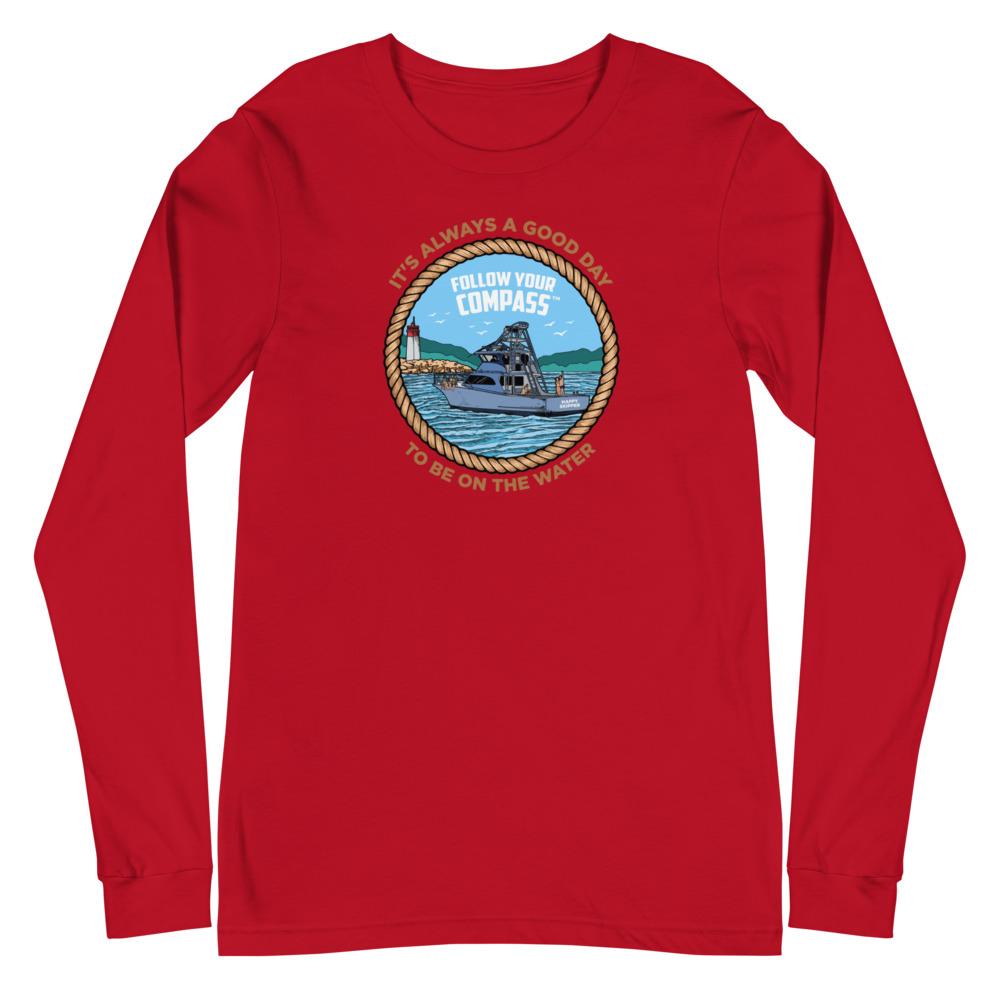 It's Always a Great Day to be on the Water™ Unisex Long Sleeve Tee - The Happy Skipper