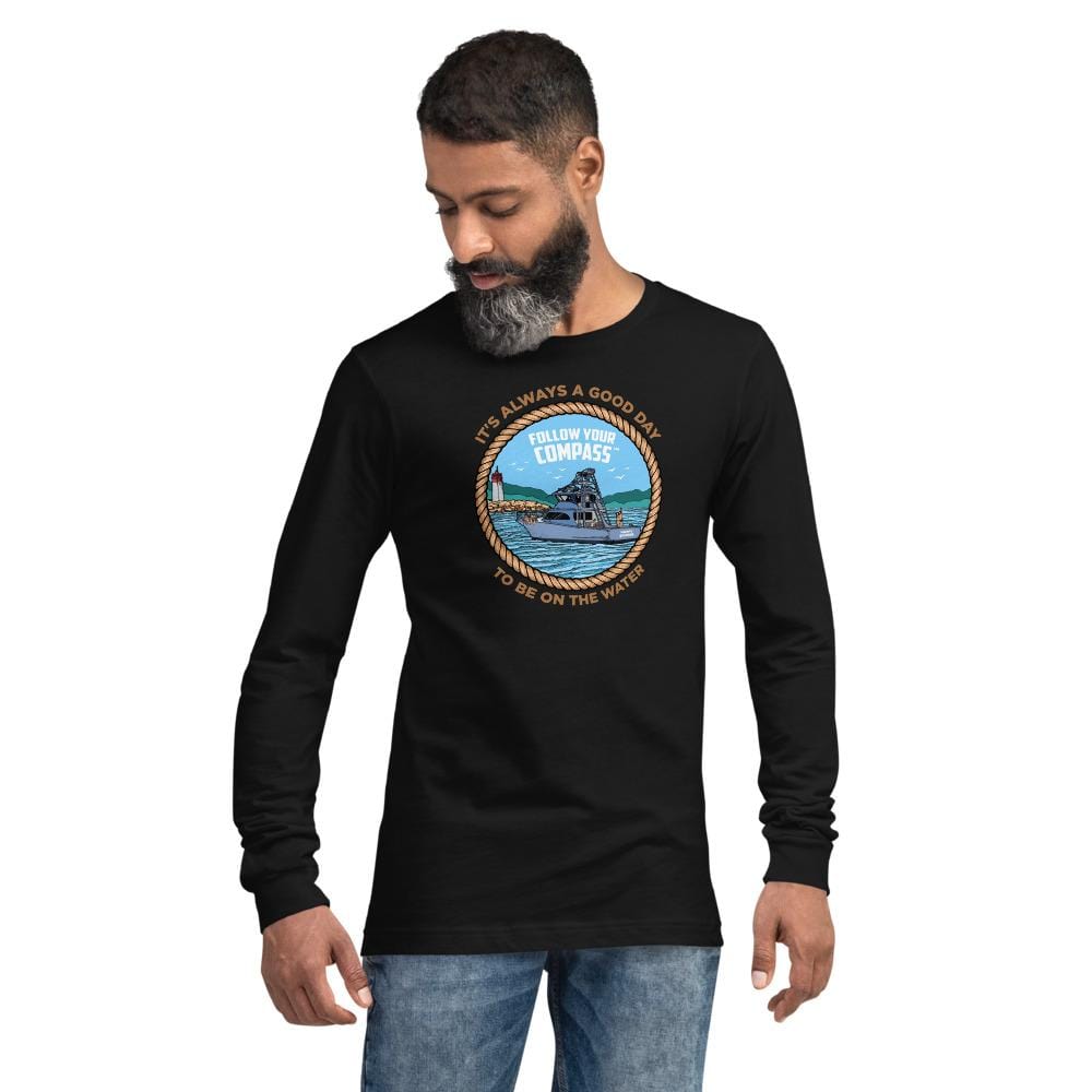 It's Always a Great Day to be on the Water™ Unisex Long Sleeve Tee - The Happy Skipper