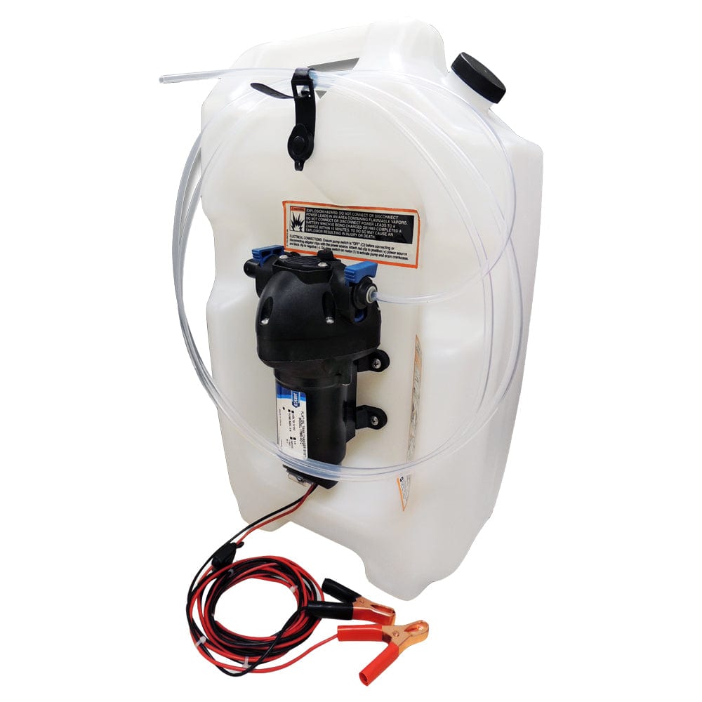 Jabsco Flat Tank Oil Changer System - 3-1/2 Gallon Tank - 12V [17860-2012] - The Happy Skipper