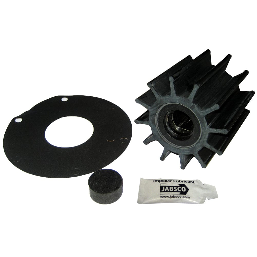 Jabsco Impeller Kit - 12 Blade - Neoprene - 3-" Diameter - Plastic Insert - Double Flat Drive [17370-0001-P] - The Happy Skipper