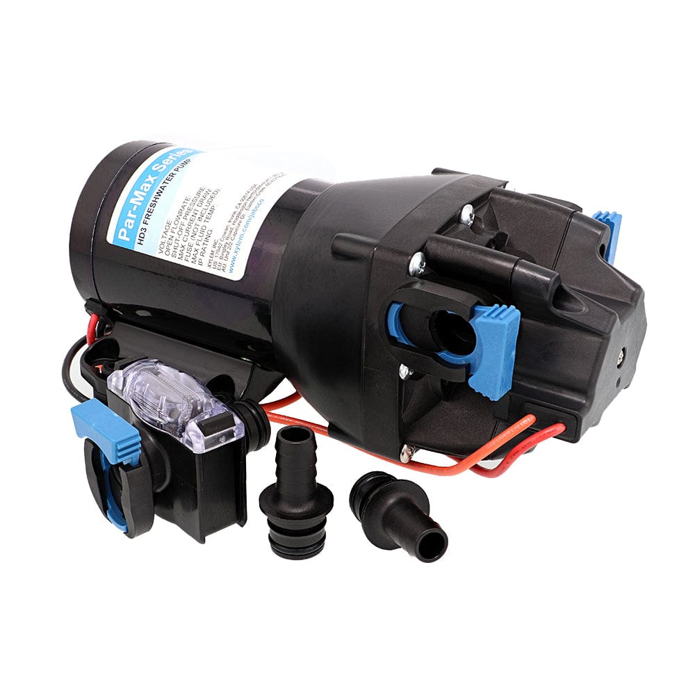 Jabsco Par-Max HD3 Heavy Duty Water Pressure Pump - 12V - 3 GPM - 40 PSI [Q301J-115S-3A] - The Happy Skipper