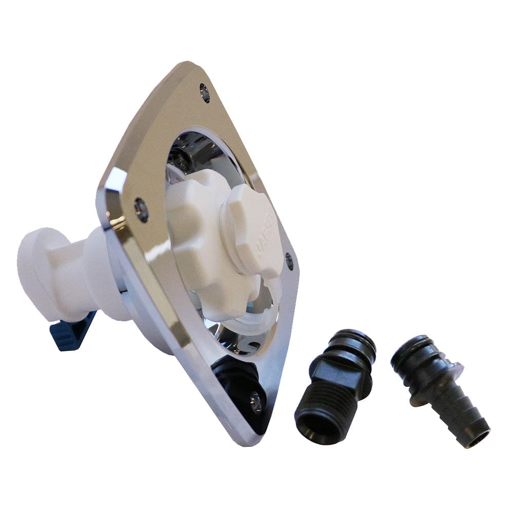 Jabsco Water Pressure Regulator - Flush Mount - Chrome - 45 psi [44412-2045] - The Happy Skipper