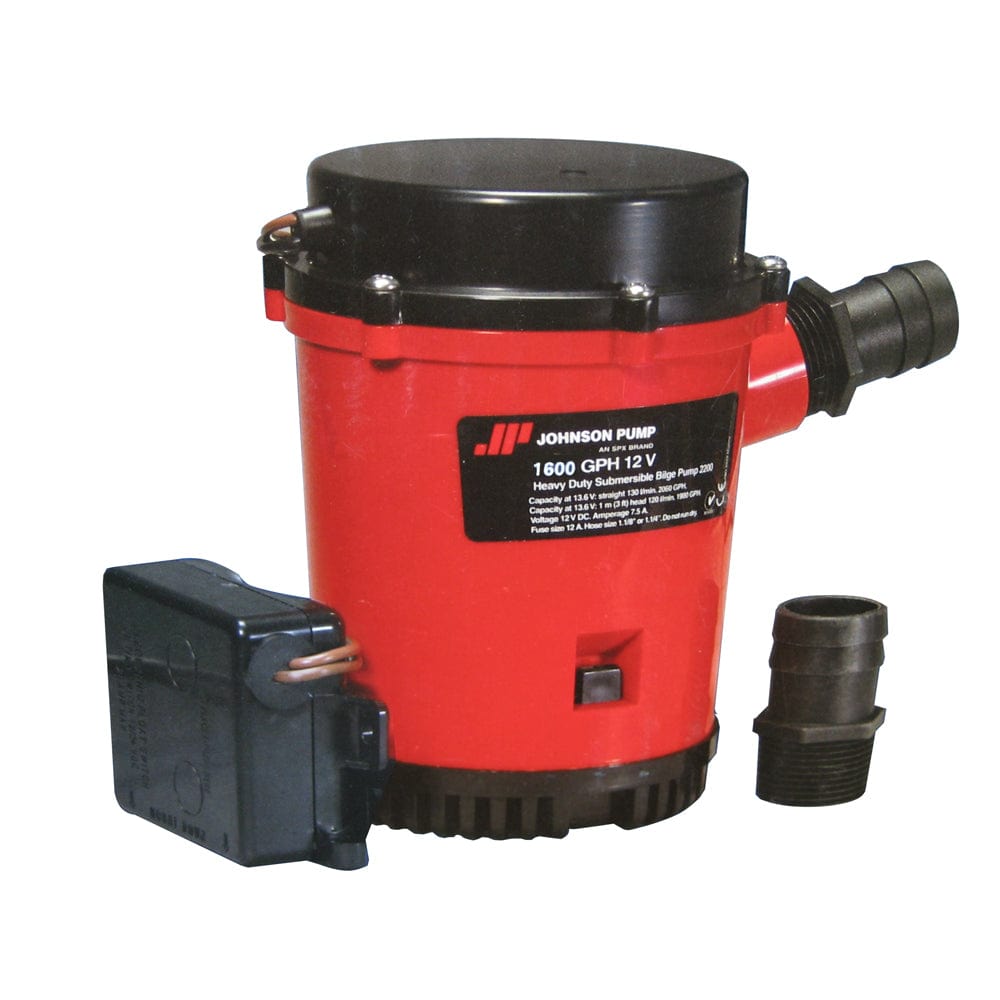 Johnson Pump 1600GPH Ultima Combo Bilge Pump - 12V [01674-001] - The Happy Skipper