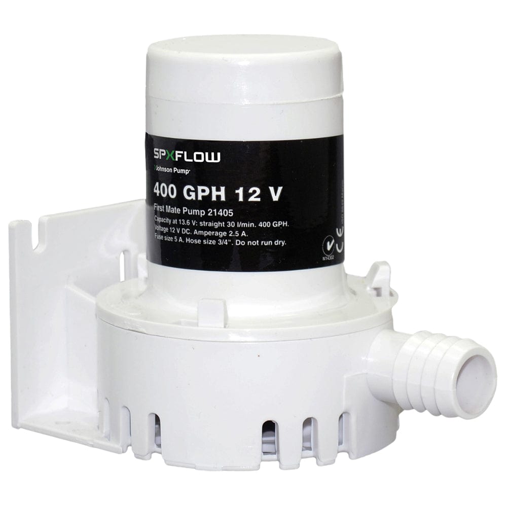 Johnson Pump 400 GPH 12V Bilge Pump - Barbed Port [JP-21405] - The Happy Skipper