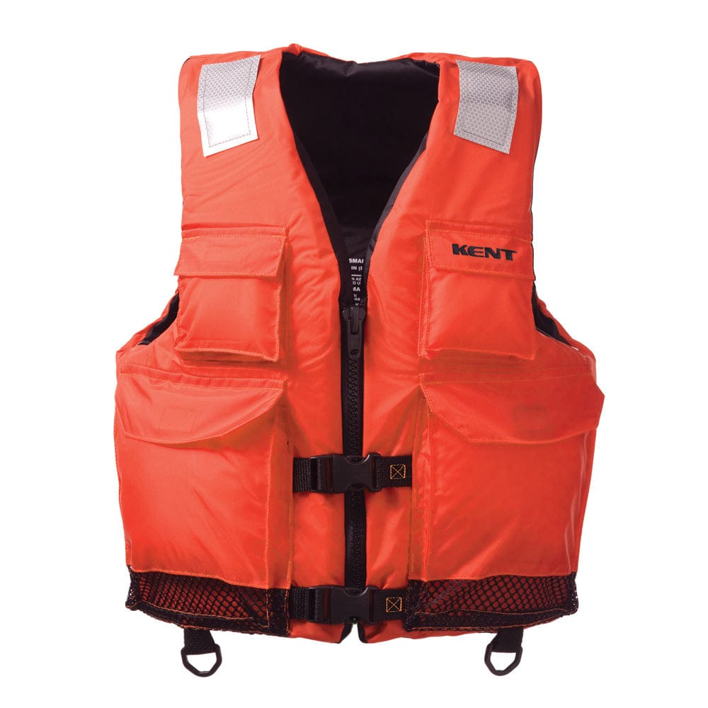 Kent Elite Dual-Sized Commercial Vest - 4XL/7XL - Orange [150200-200-110-23] - The Happy Skipper