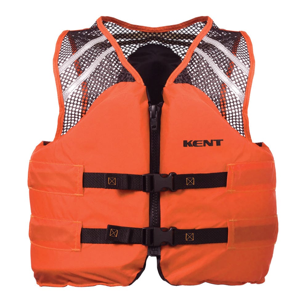 Kent Mesh Classic Commercial Vest - Large - Orange [150600-200-040-23] - The Happy Skipper