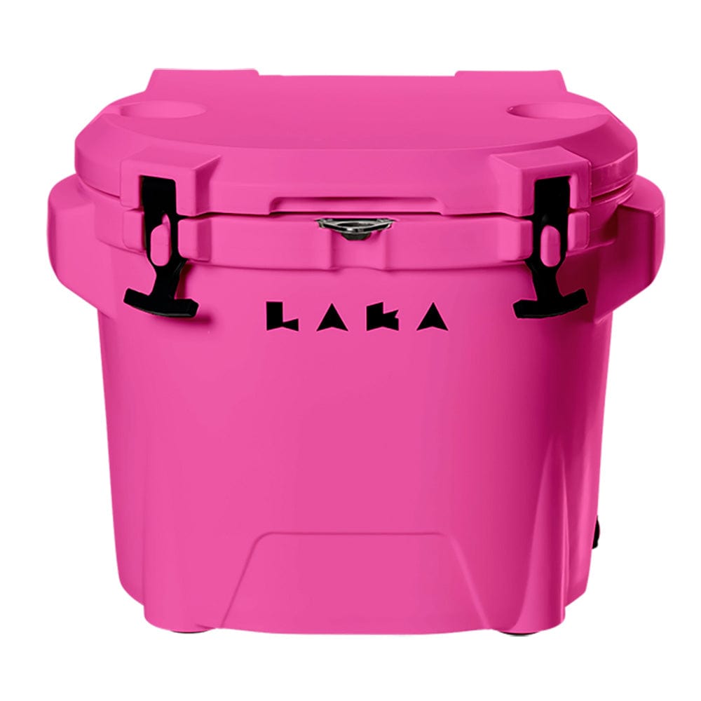 LAKA Coolers 30 Qt Cooler w/Telescoping Handle Wheels - Pink [1081] - The Happy Skipper