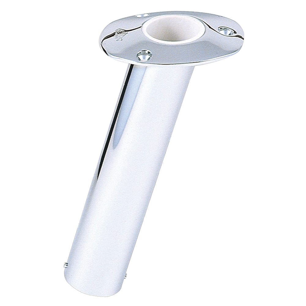 Lee's 15 Degree Stainless Steel Flush Mount Rod Holder - 2" O.D. [RH529HS] - The Happy Skipper