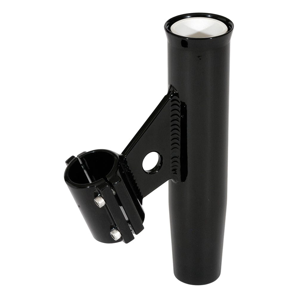 Lee's Clamp-On Rod Holder - Black Aluminum - Vertical Mount - Fits 1.050 O.D. Pipe [RA5001BK] - The Happy Skipper