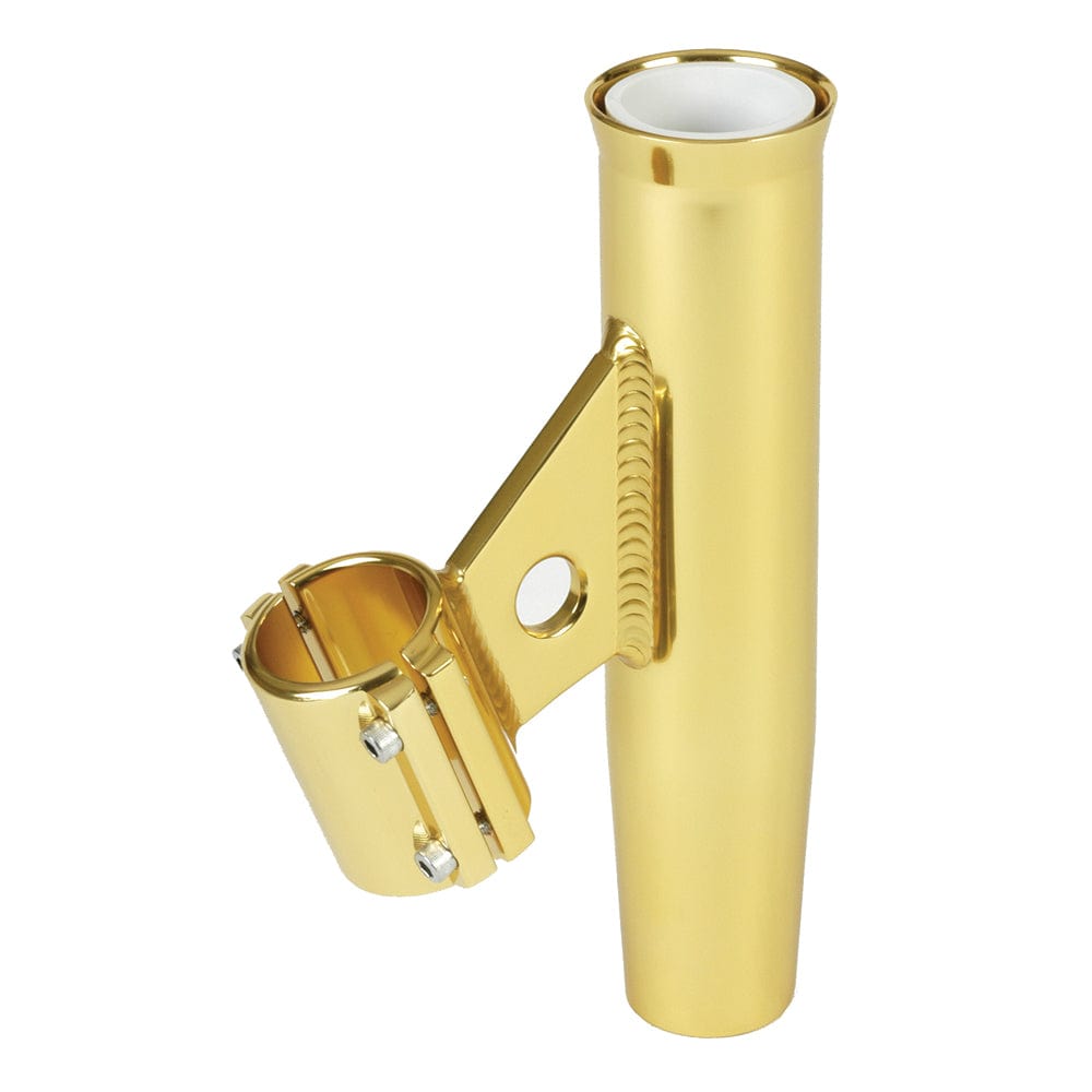 Lee's Clamp-On Rod Holder - Gold Aluminum - Vertical Mount - Fits 1.315" O.D. Pipe [RA5002GL] - The Happy Skipper