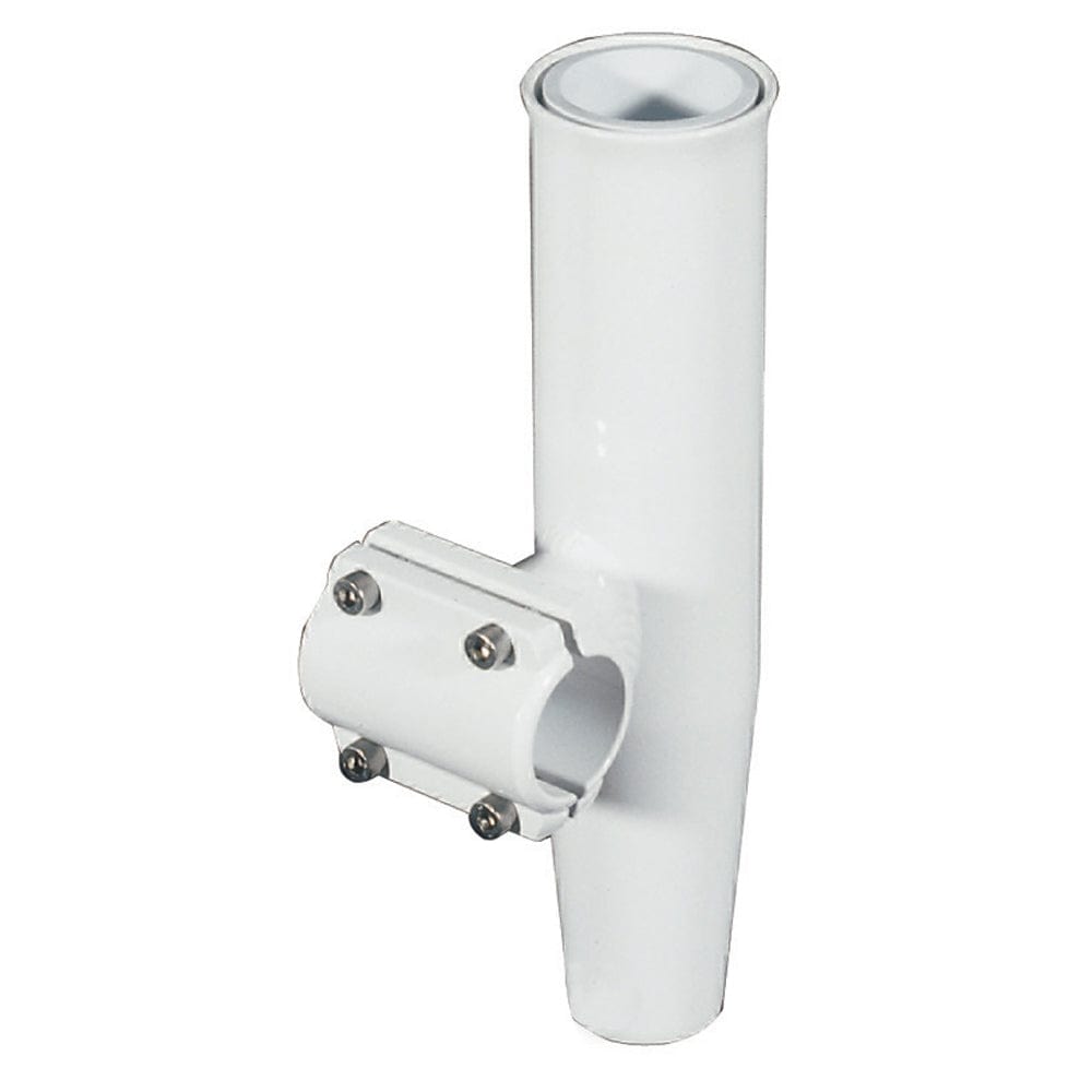Lee's Clamp-On Rod Holder - White Aluminum - Horizontal Mount - Fits 1.050" O.D. Pipe [RA5201WH] - The Happy Skipper