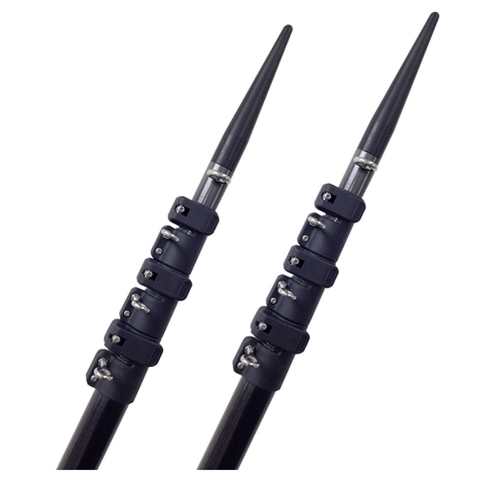 Lees Tackle 16 Telescoping Carbon Fiber Outrigger Poles Sleeved f/TACO Bases [CT3916-9002] - The Happy Skipper