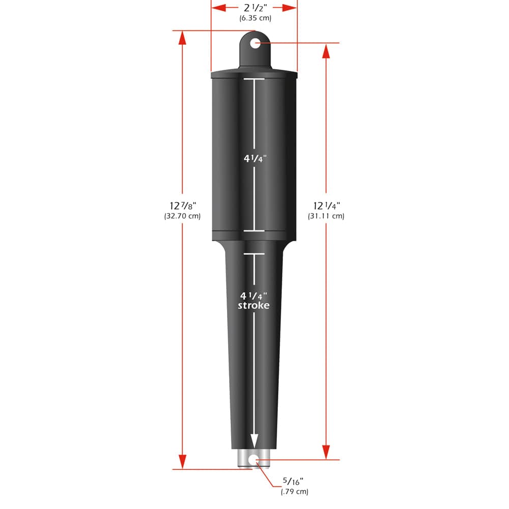 Lenco 102XD Extreme Duty Actuator - 12V - 4-1/4" Stroke [15060-001] - The Happy Skipper