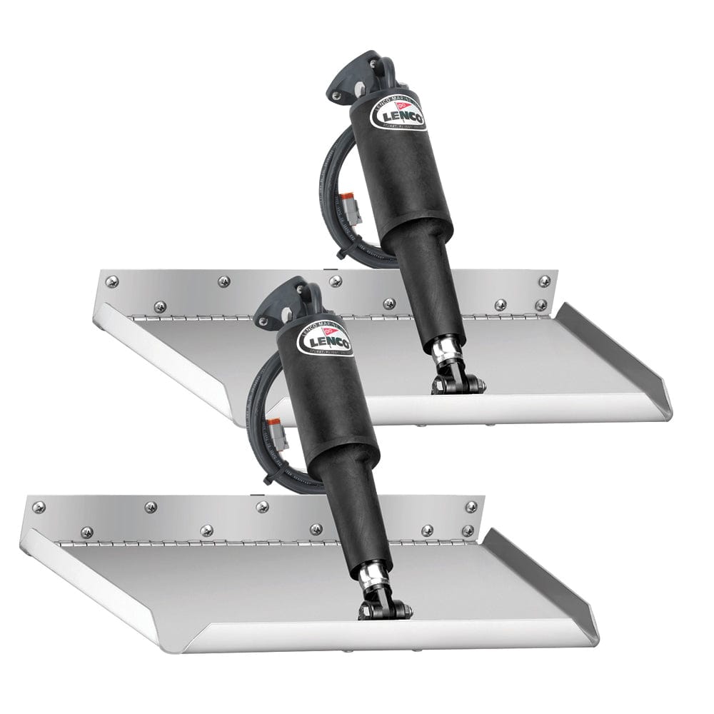 Lenco 12" x 9" Edgemount Trim Tab Kit w/LED Indicator Switch Kit 12V [TT12X9EI] - The Happy Skipper
