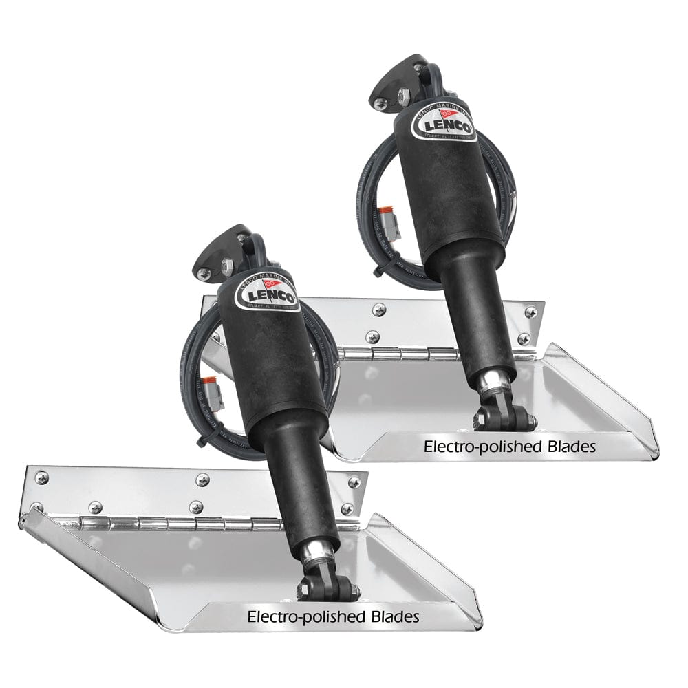 Lenco 18" x 14" Standard Performance Trim Tab Kit w/o Switch Kit 12V [15040-101] - The Happy Skipper