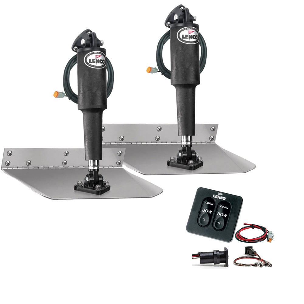 Lenco 9" x 12" Standard Trim Tab Kit w/Standard Integrated Switch Kit 12V [15104-102] - The Happy Skipper