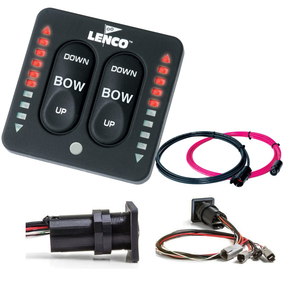 Lenco LED Indicator Integrated Tactile Switch Kit w/Pigtail f/Dual Actuator Systems [15171-001] - The Happy Skipper