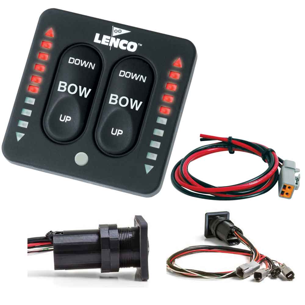 Lenco LED Indicator Integrated Tactile Switch Kit w/Pigtail f/Single Actuator Systems [15170-001] - The Happy Skipper