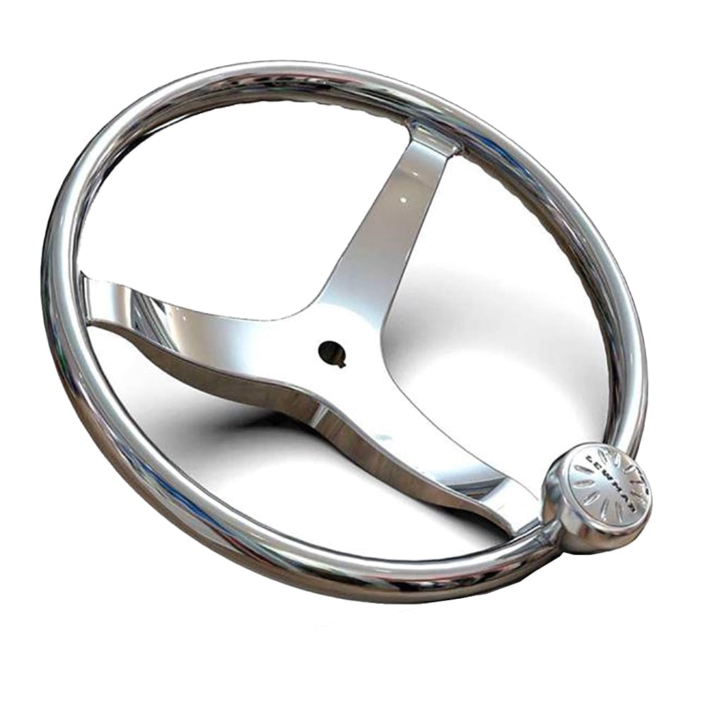 Lewmar 3 Spoke 13.5" Steering Wheel w/Power-Grip Knob [89700820] - The Happy Skipper