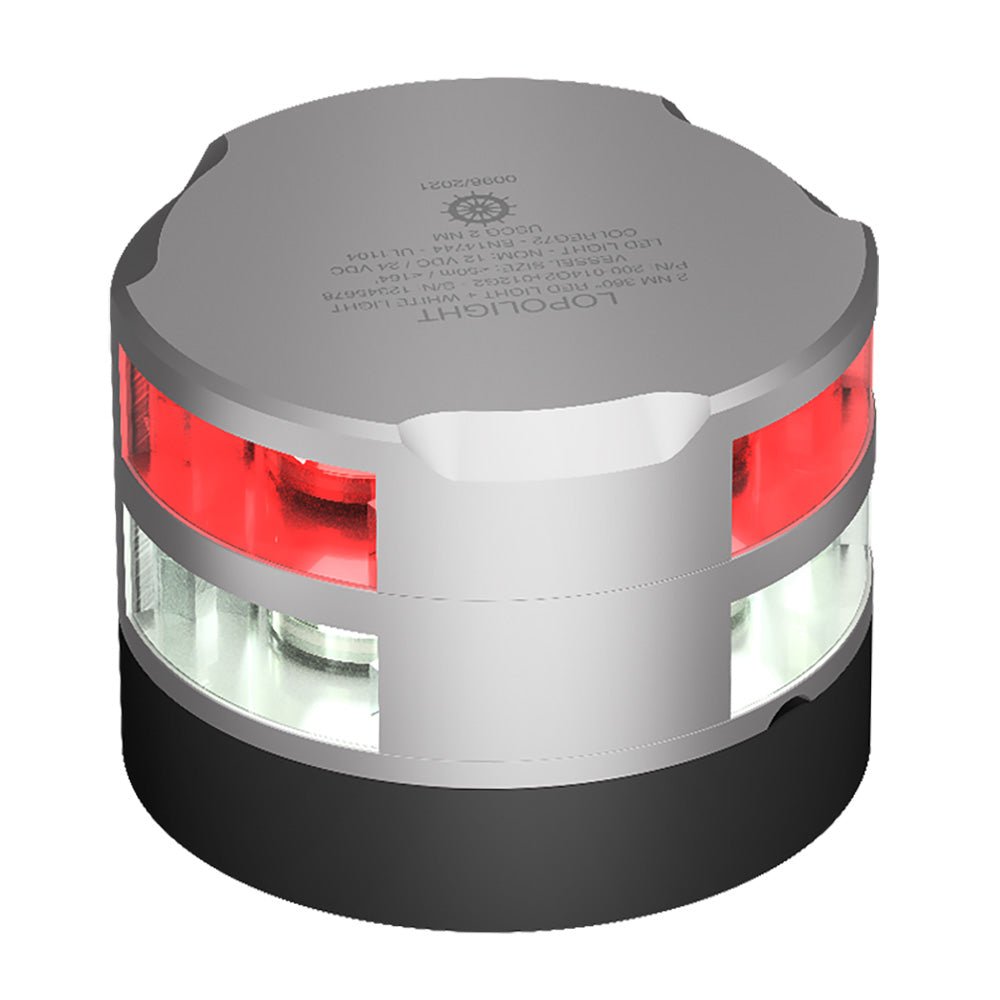 Lopolight 2nm 360 Red + 2nm 360 White - Silver Anodized [200-014G2+012G2] - The Happy Skipper