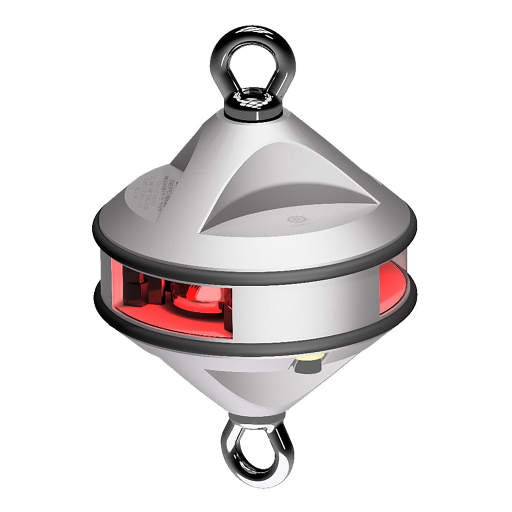 Lopolight Series 200-014 - Hoist Light - 2NM - Red - Silver Housing [200-014G2-H1C] - The Happy Skipper