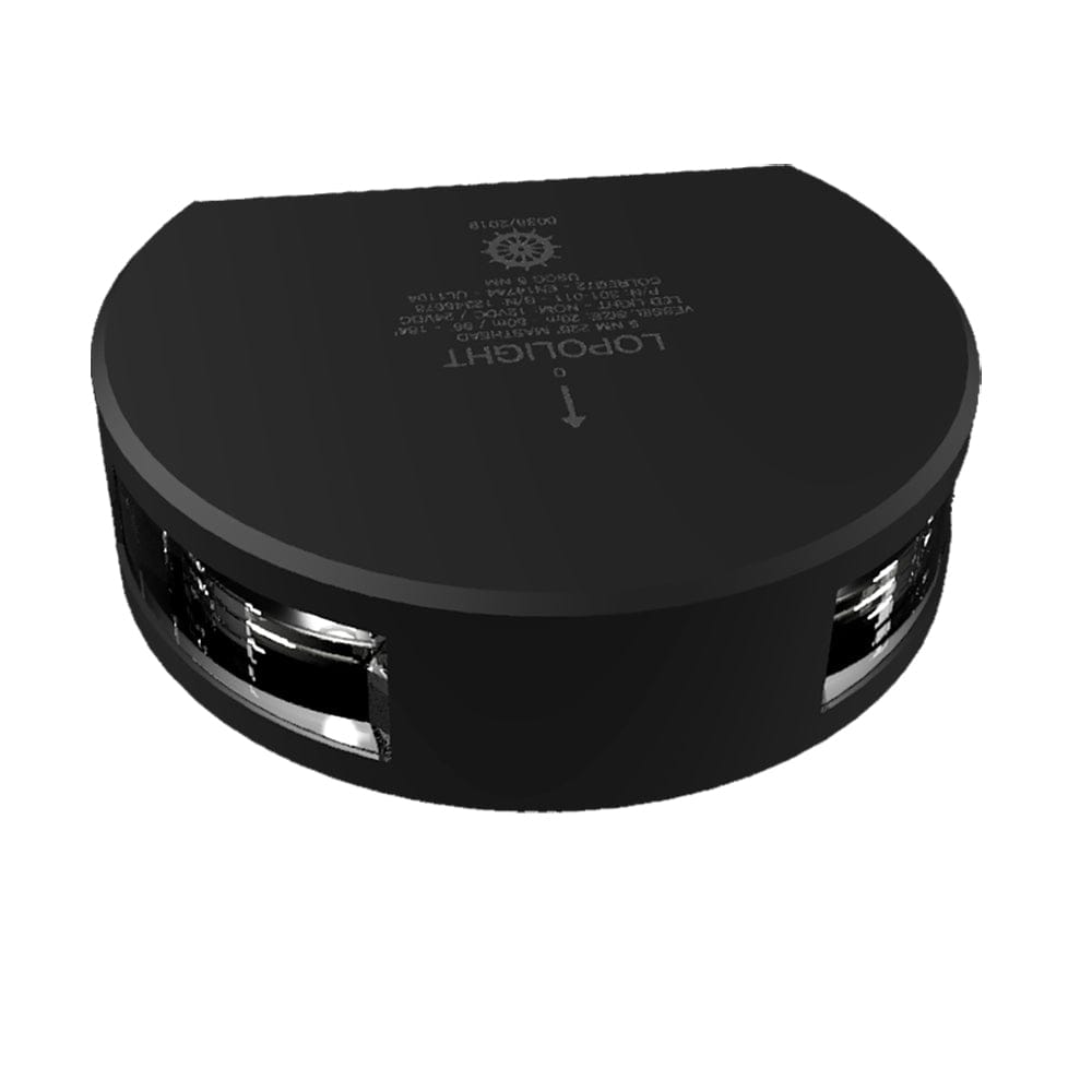 Lopolight Series 301-011 - Masthead Light - 5NM - Horizontal Mount - White - Black Housing [301-011-B] - The Happy Skipper