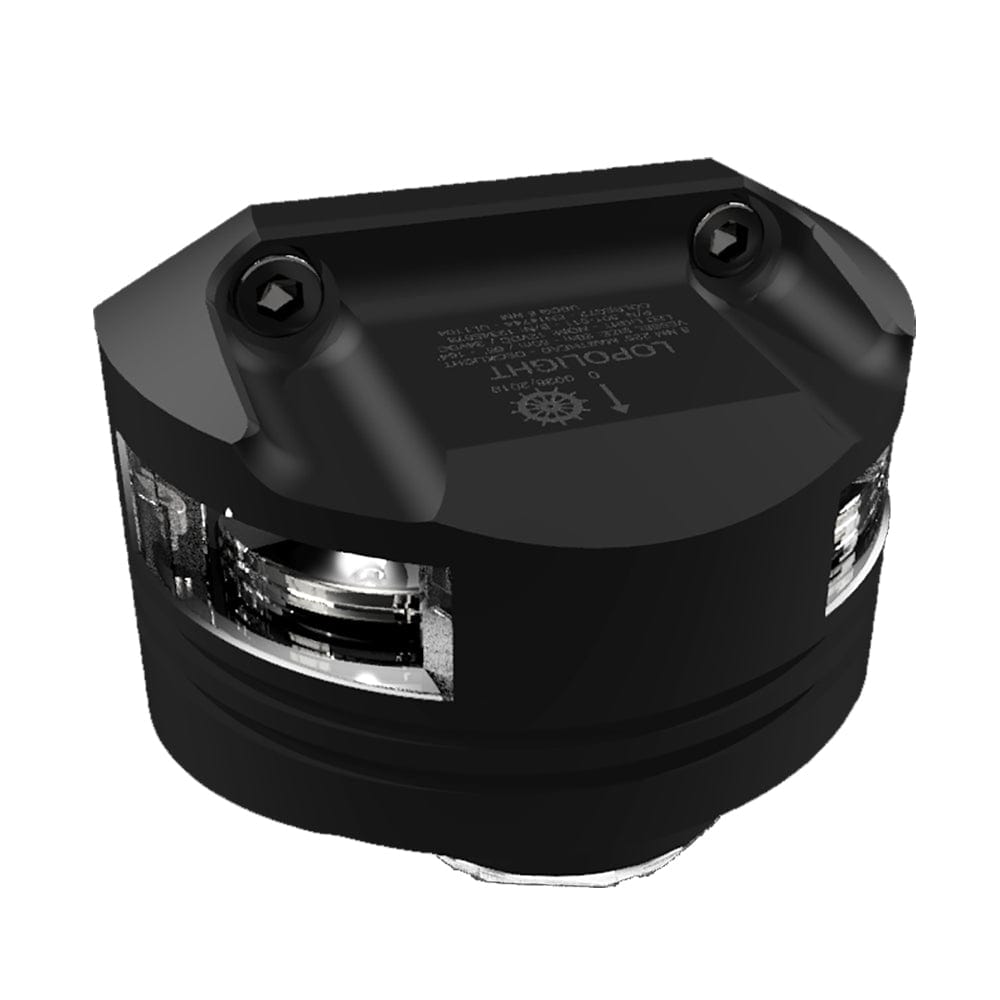 Lopolight Series 301-011 - Masthead Light w/Deck Light - 5NM - Vertical Mount - White - Black Housing [301-011DLX-B-15M] - The Happy Skipper