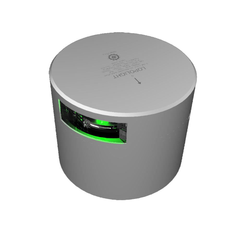 Lopolight Series 301-108 - Navigation Light - 3NM - Horizontal Mount - Green -Silver Housing [301-108] - The Happy Skipper