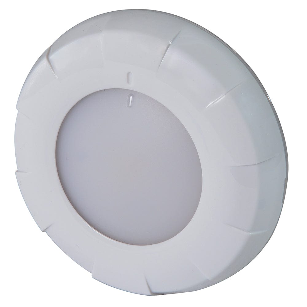 Lumitec Aurora LED Dome Light - White Finish - White Dimming [101077] - The Happy Skipper