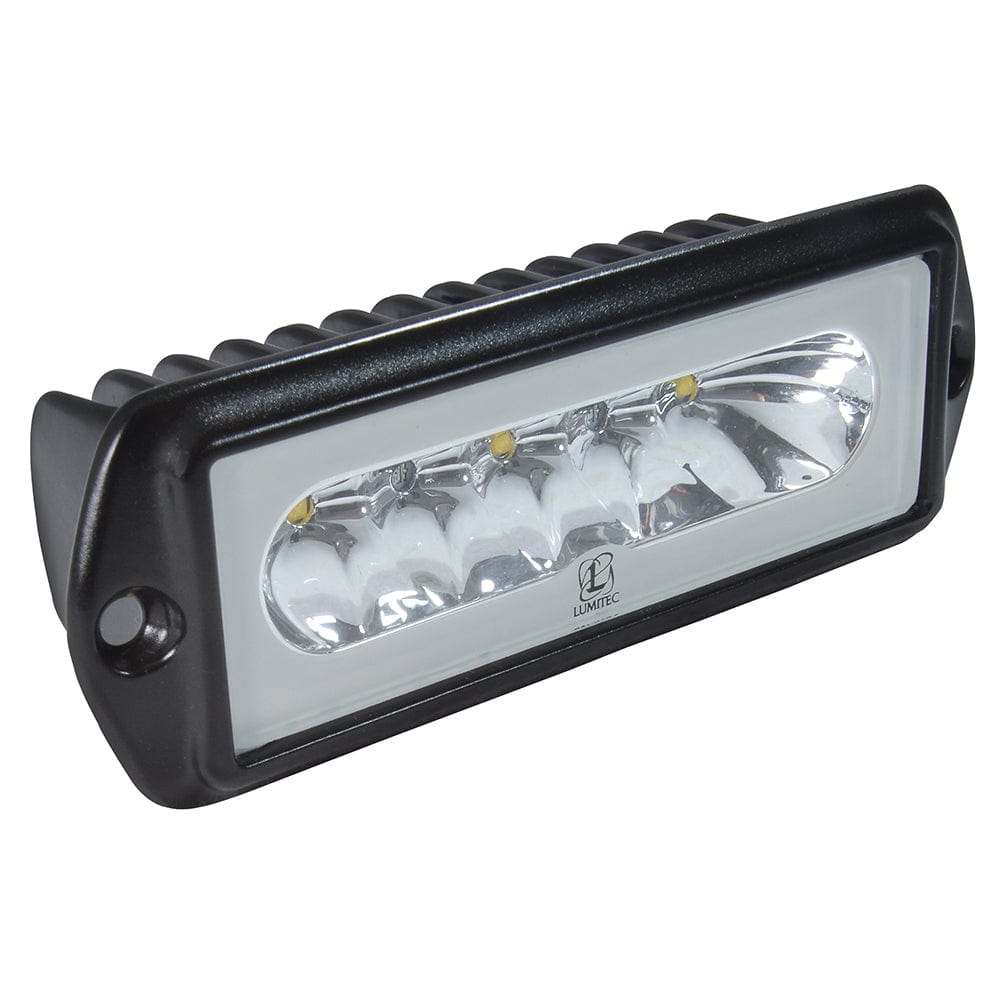 Lumitec Capri2 - Flush Mount LED Flood Light - Black Housing - 2-Color White/Blue Dimming [101186] - The Happy Skipper