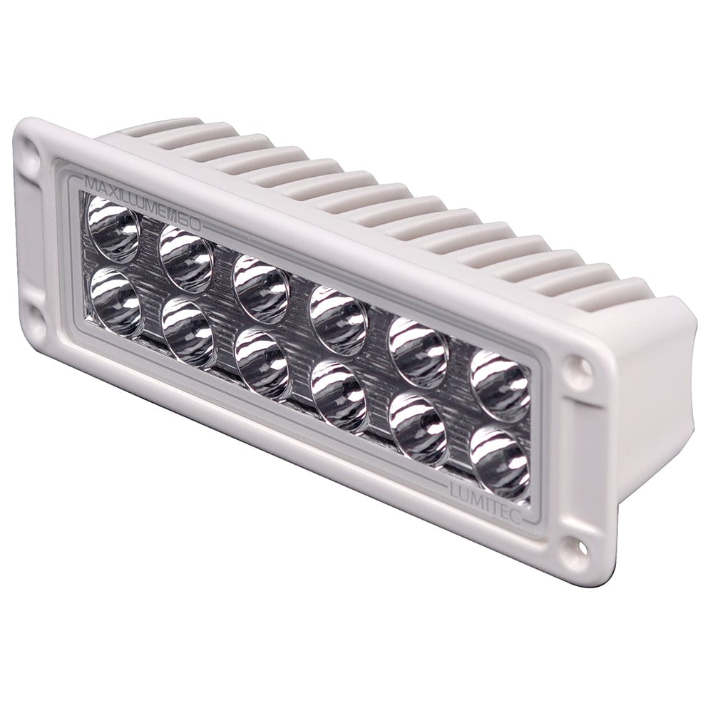 Lumitec Maxillumeh60 - Flush Mount Flood Light - White Housing - White Dimming [101336] - The Happy Skipper