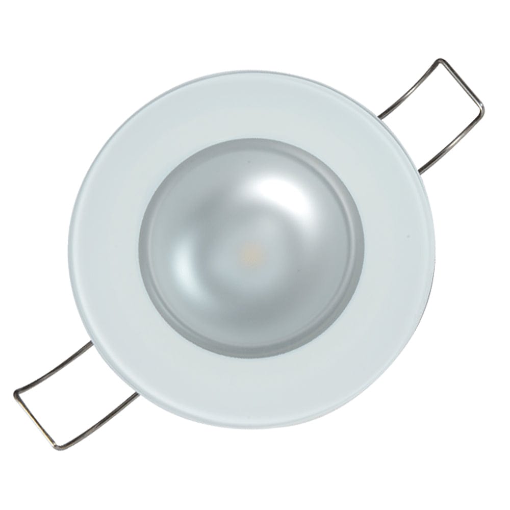 Lumitec Mirage - Flush Mount Down Light - Glass Finish/No Bezel - 4-Color Red/Blue/Purple Non Dimming w/White Dimming [113190] - The Happy Skipper