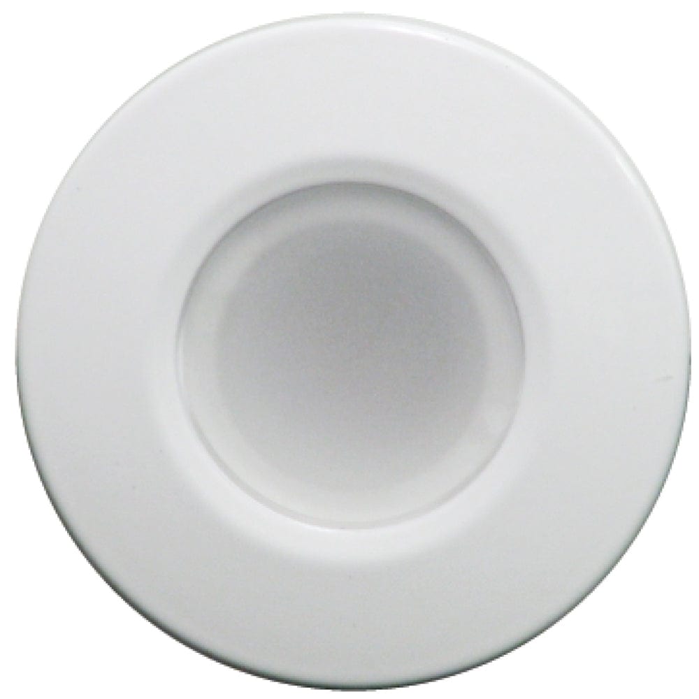 Lumitec Orbit - Flush Mount Down Light - White Finish - 2-Color Blue/White Dimming [112521] - The Happy Skipper