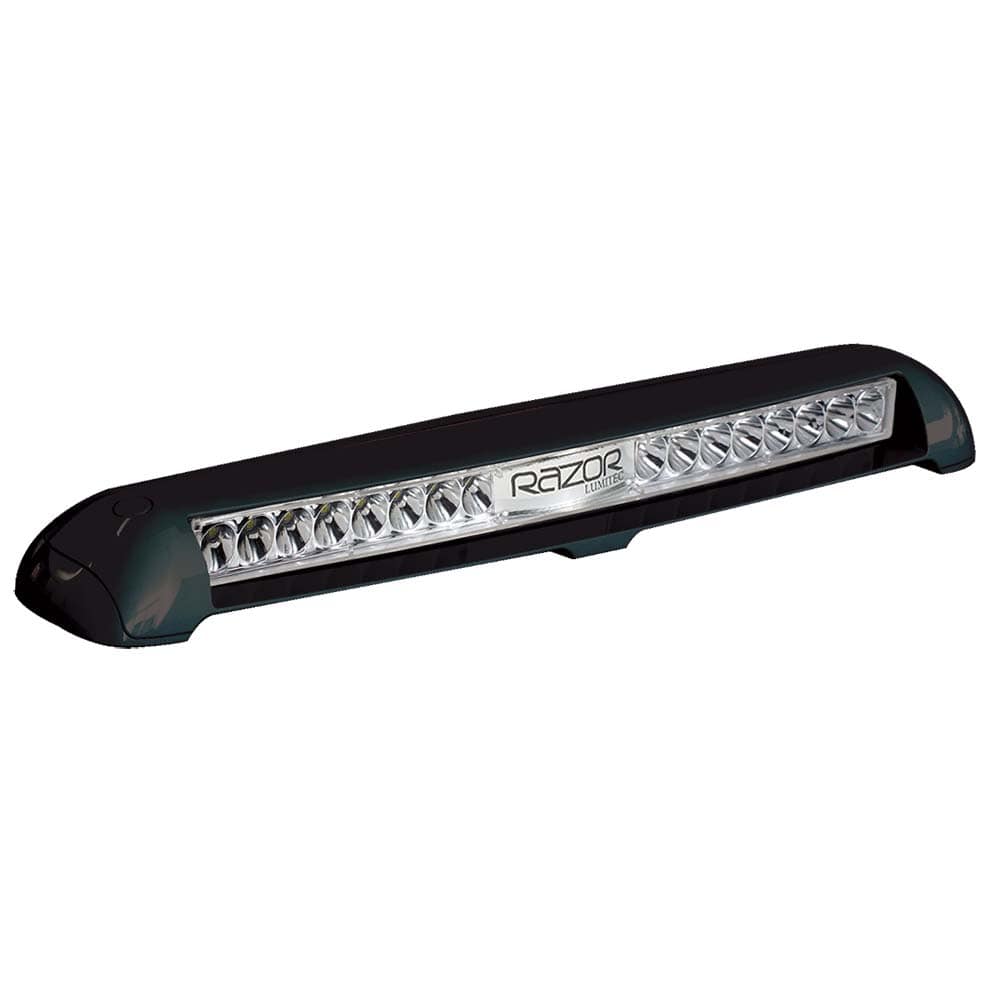 Lumitec Razor Light Bar - Flood - Black Housing - Flush Mount [101588] - The Happy Skipper