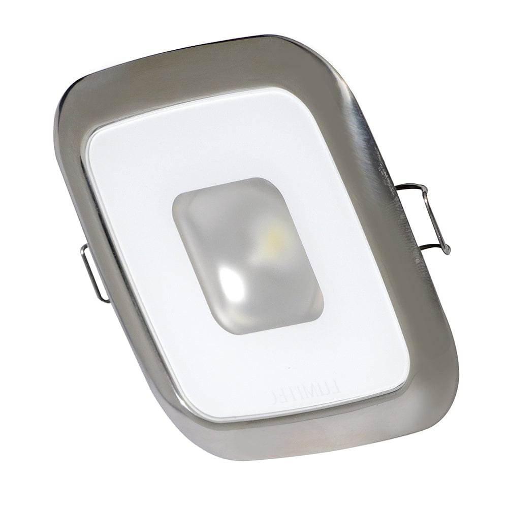 Lumitec Square Mirage Down Light - Spectrum RGBW Dimming - Polished Bezel [116117] - The Happy Skipper