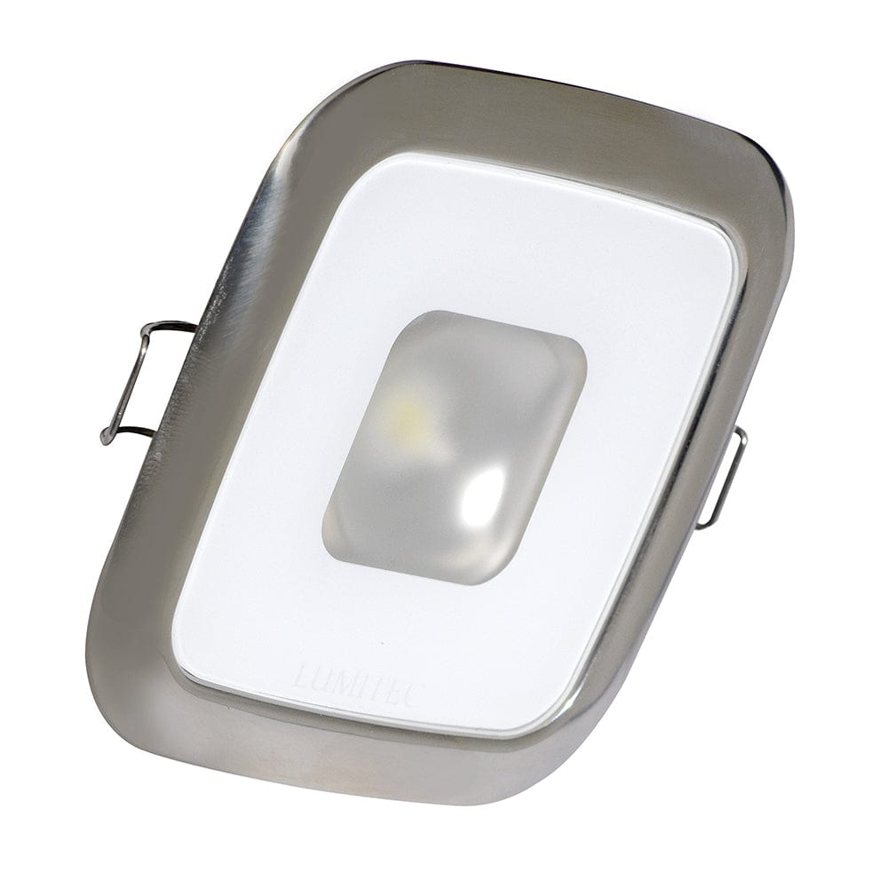 Lumitec Square Mirage Down Light - Spectrum RGBW Dimming - Polished Bezel [116117] - The Happy Skipper