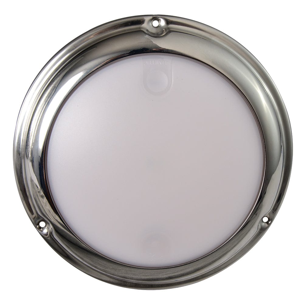 Lumitec TouchDome - Dome Light - Polished SS Finish - 2-Color White/Blue Dimming [101097] - The Happy Skipper