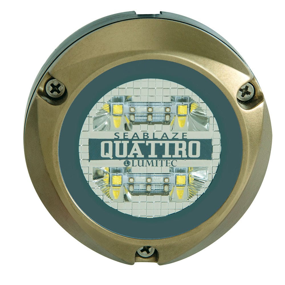 Lumitec Zambezi Quattro Surface Mount Underwater Light - White/Blue [101459] - The Happy Skipper